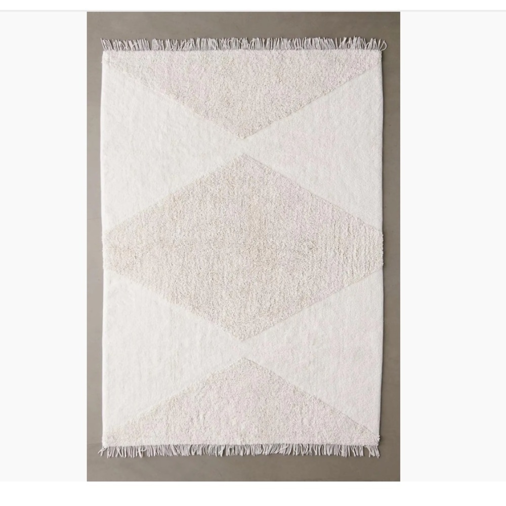 Urban Outfitters Looped Geo Rug 5’ x 7’ NWT